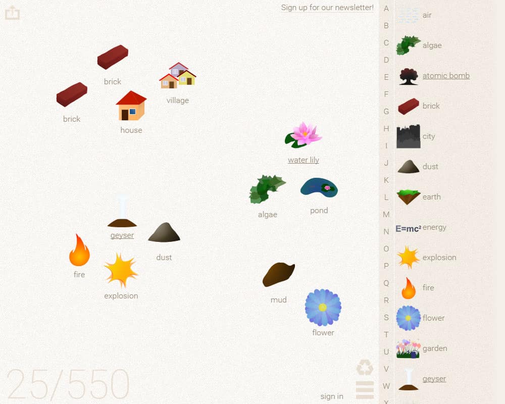 all items little alchemy cheat sheet