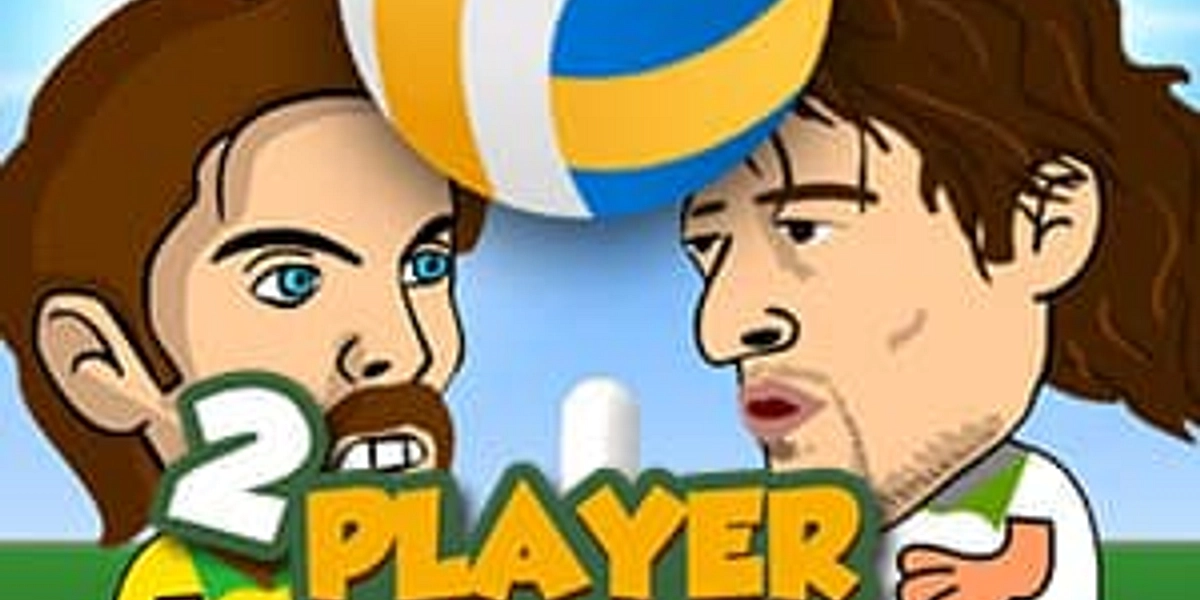 Heads explode in volley ball! Volley Random TwoPlayerGames.Org