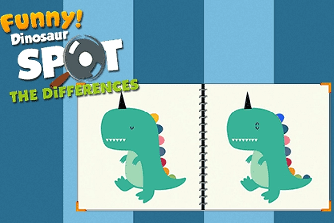 Funny Dinosaur Spot The Difference - Free Play & No Download | FunnyGames