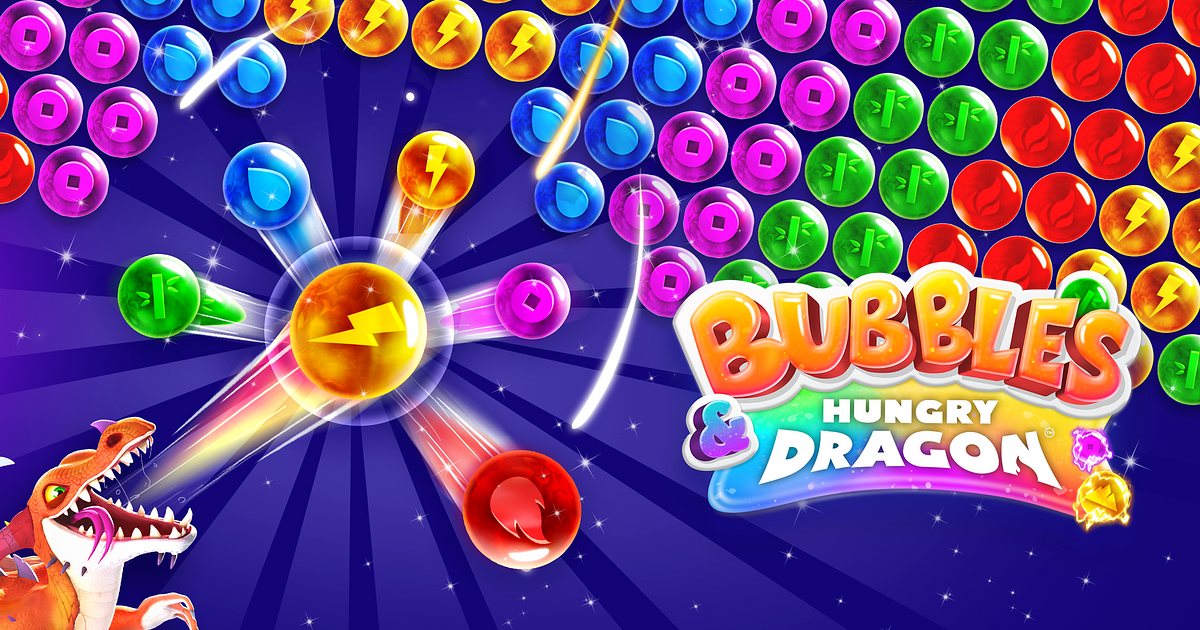 BUBBLES AND HUNGRY DRAGON jogo online no