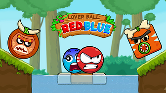 Red and Blue Ball Cupid Love