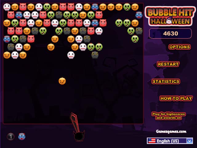 Bubble Hit Halloween - Free Play & No Download | FunnyGames