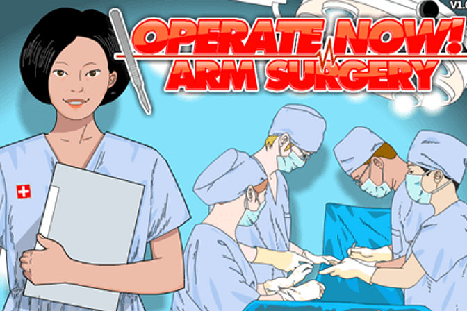 Jogos em Flash 039 - Operate Now: Arm Surgery - Vamos brincar de