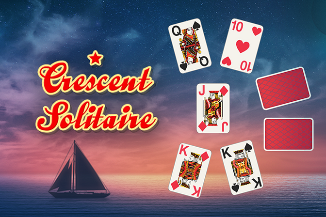 ⭐ Crescent Solitaire full screen - play solitare online