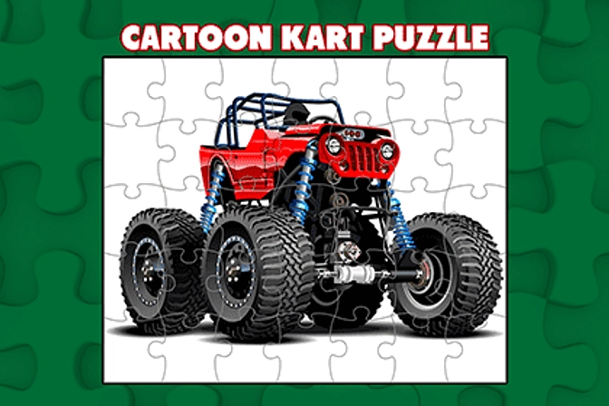 Cartoon Kart Puzzle