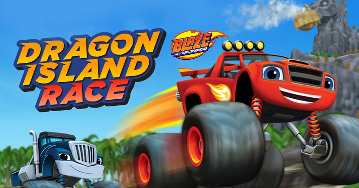 Blaze and Monster Machines: Dragon Island Race - Free Play & No