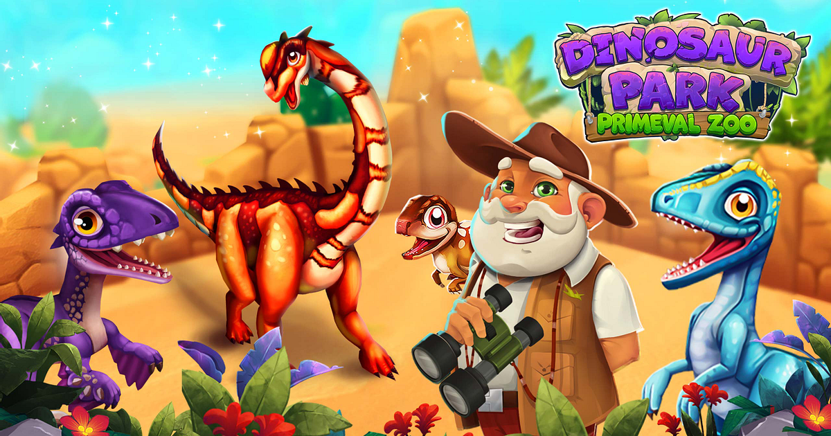 Dinosaur Park: Primeval Zoo, jogo mobile para fãs de dinossauros