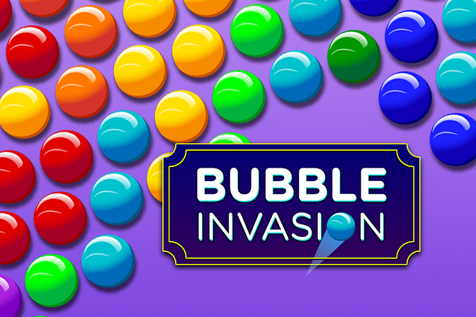 Play Bubble Invasion: Gotta pop 'em all