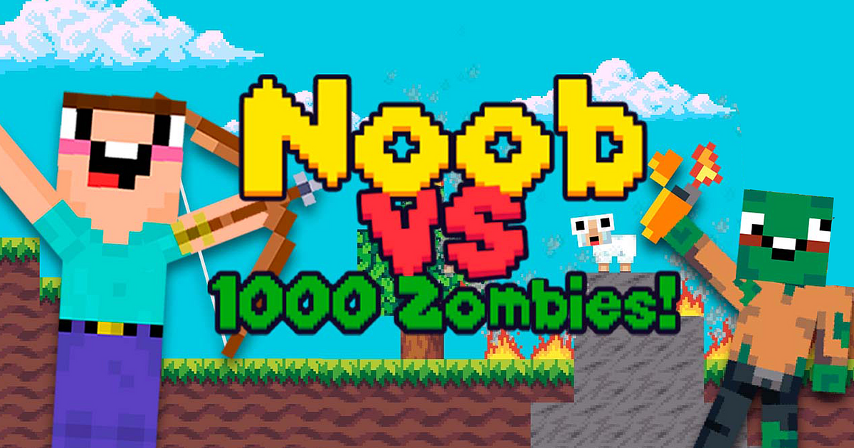 Noob vs Zombies  Jogue Agora Online Gratuitamente - Y8.com