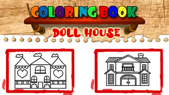 Doll House Coloring Book