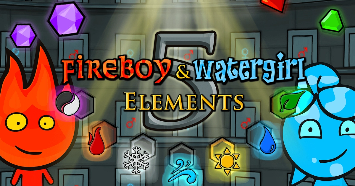 Fireboy & Watergirl 5 Elements 🕹️ Jogue no Jogos123