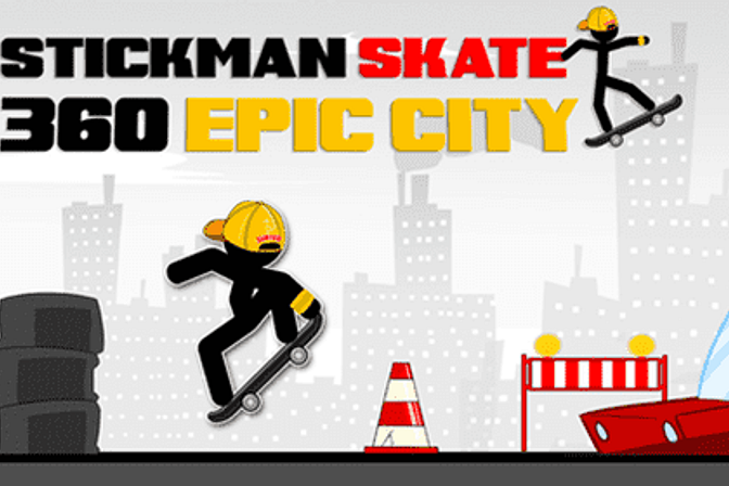 Stickman Skate 360 Epic City - Free Play & No Download