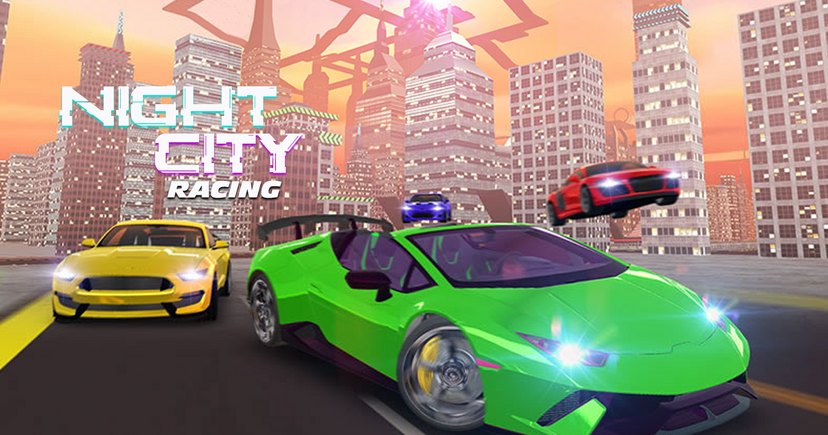 3D Night City: 2 Player Racing .