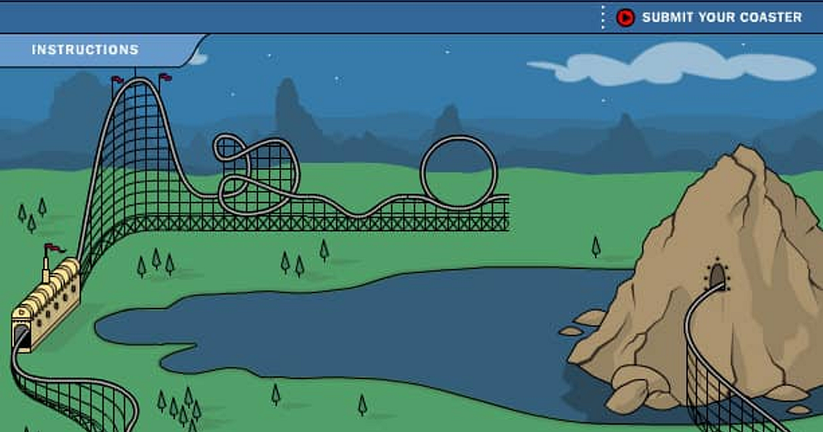 Build Your Own Rollercoaster Free Play No Download FunnyGames