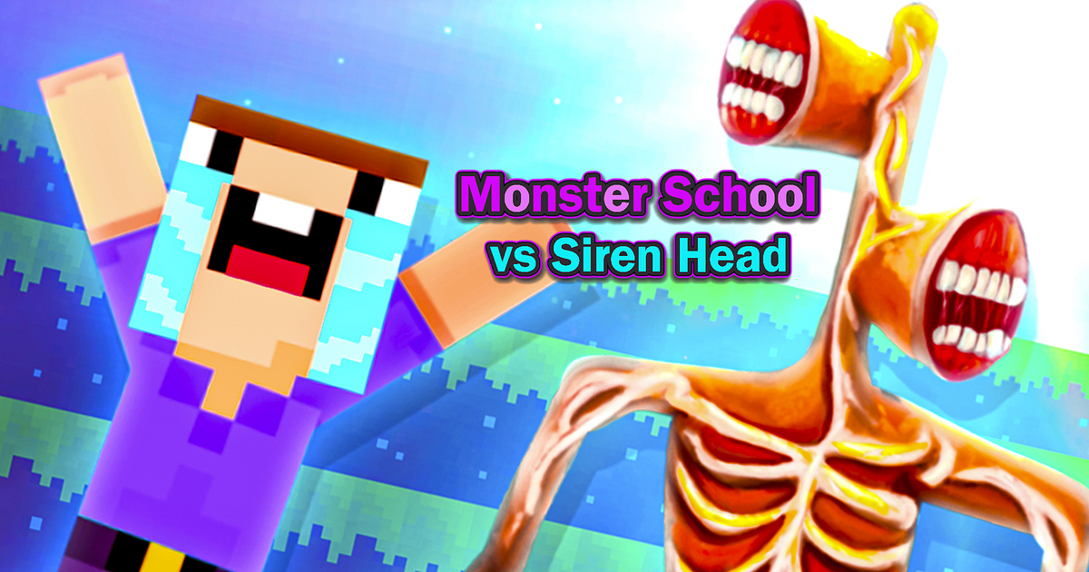 Monster School Herobrine Siren Head 🕹️ Jogue no CrazyGames