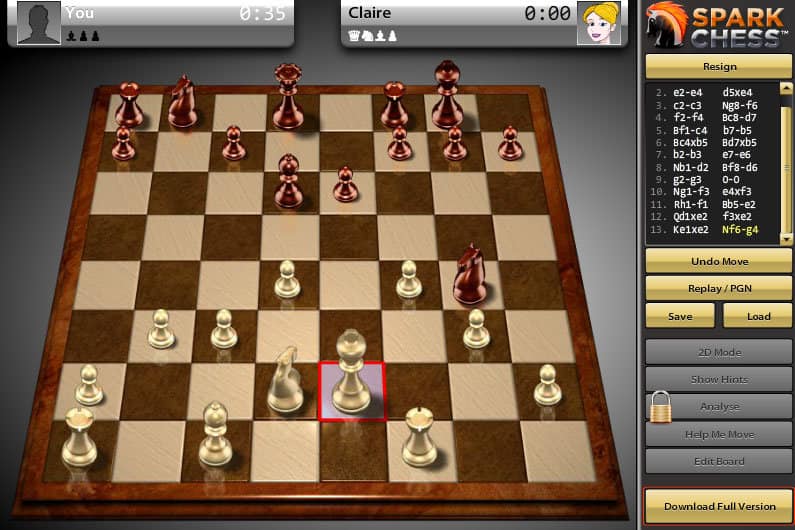 3d sparkchess game