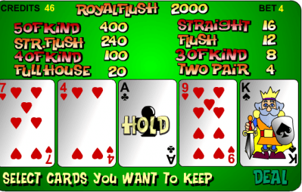 Poker online, free Flash