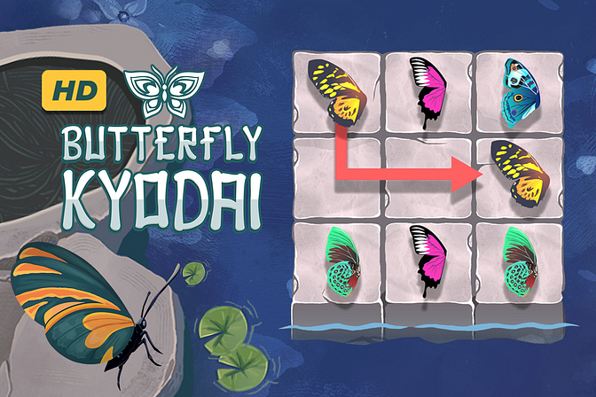 Jogue Butterfly Kyodai online de graça em