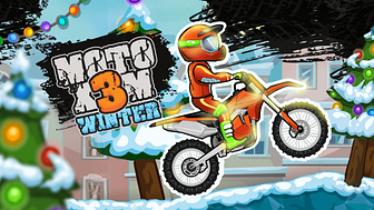 Have fun while Challenging yourself with MOTO X3M Winter Game