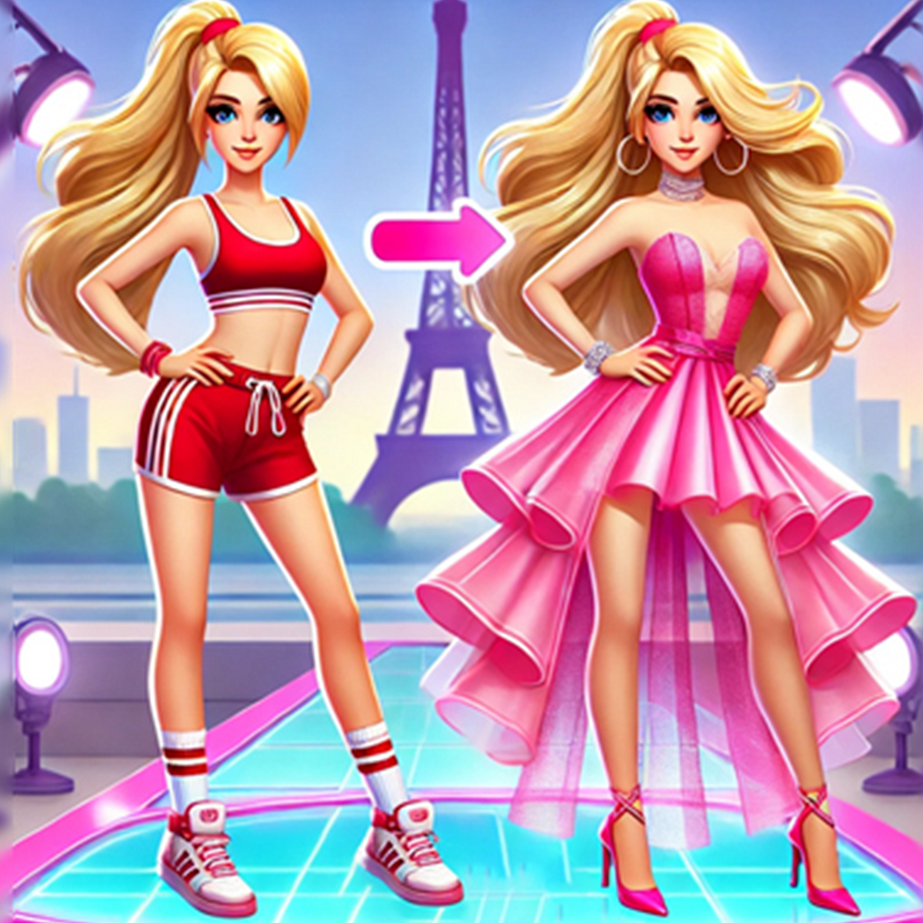 green emerald velvet dress 3-in-1 Dress Up Game Set: Princess Fashion Show