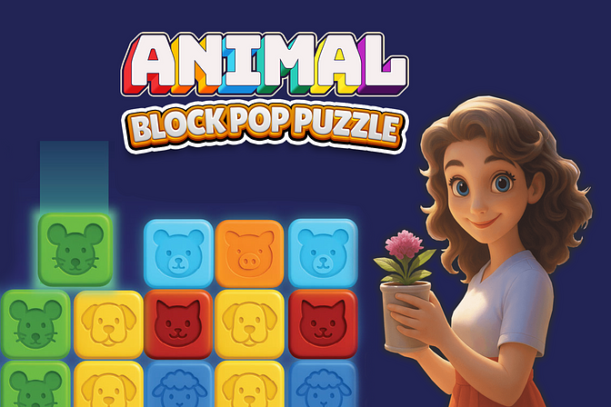 Animal Block Pop Puzzle