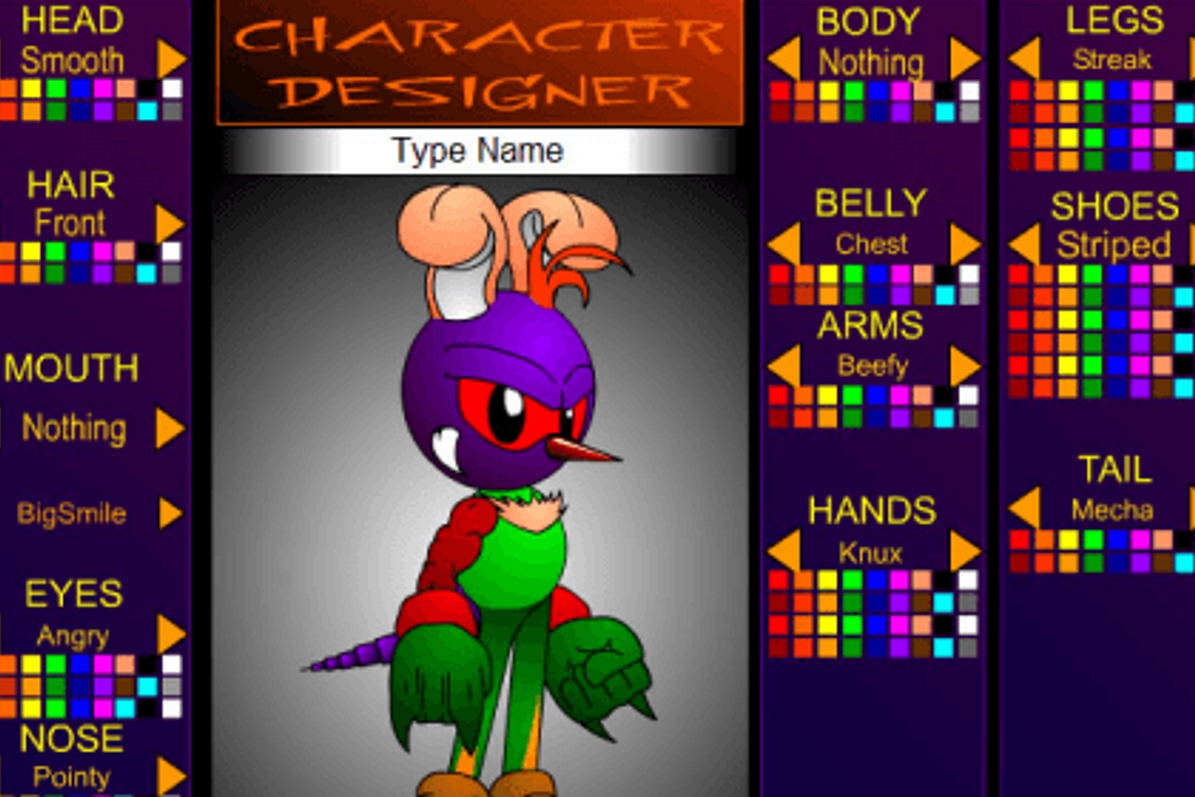 sonic characters creator